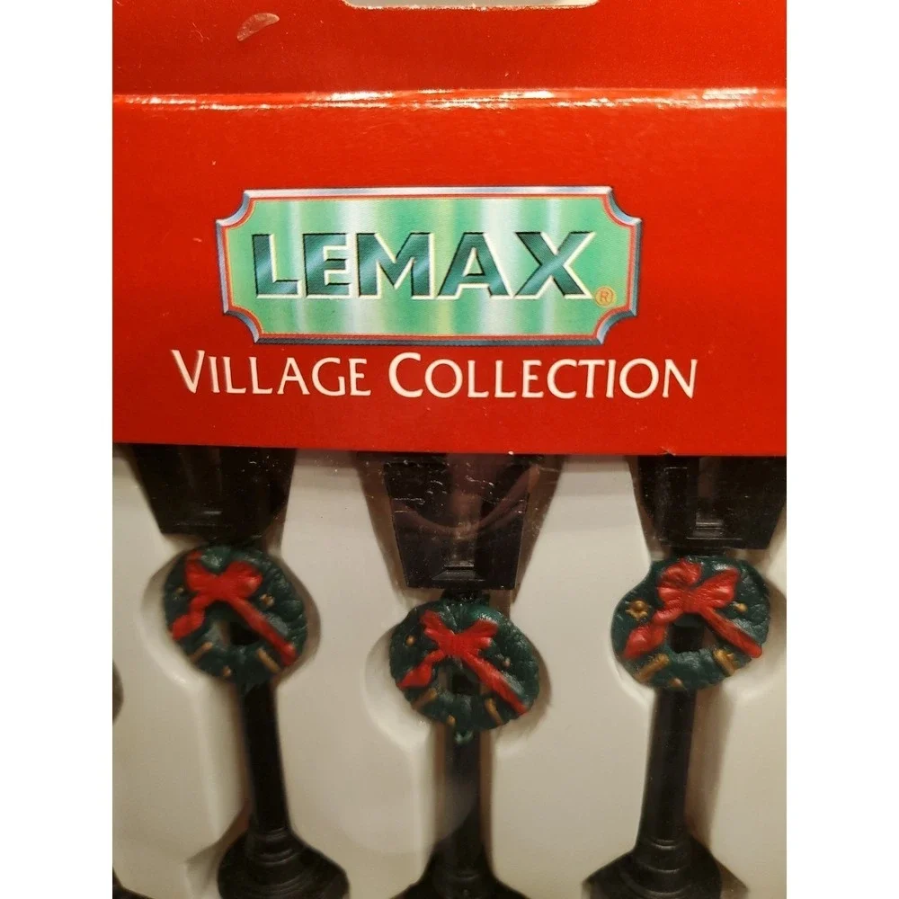 Vntg. 1993 Lemax Village Collection- Street‎ Lamps (Set Of 10) NIB (Item#34053)